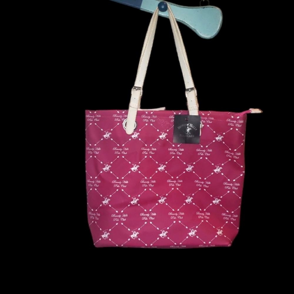 BEVERLY HILLS POLO CLUB RUBBER TOTE NWT.